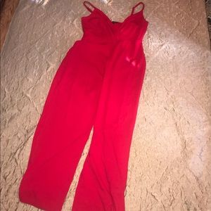 Women’s red jumpsuit